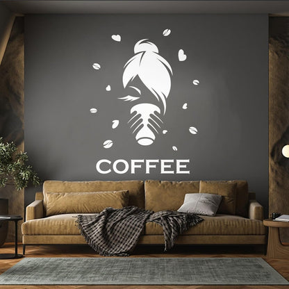 Coffee House Kitchen Dining Cafe Vinyl Art Sticker Art Decoration