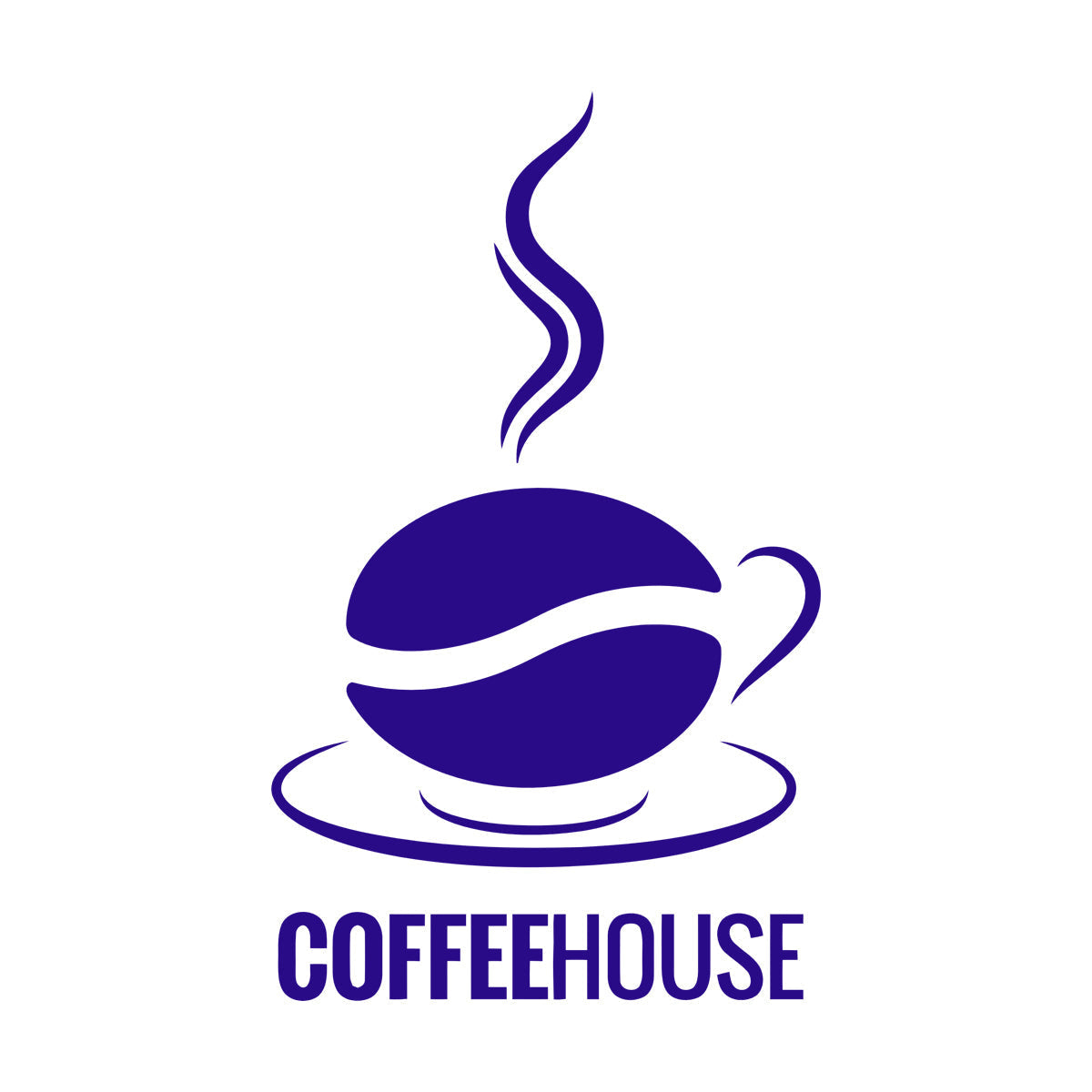 Engraving Stickers Coffee House Logo Cup Cafe Coffee Bean Wall Beautification