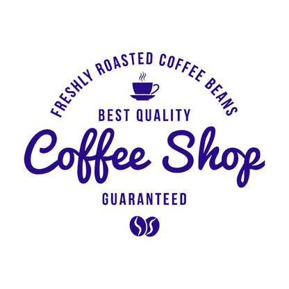 Lettering Decals Coffee House Logo Freshly Roasted Coffee Beans Car Body Decoration