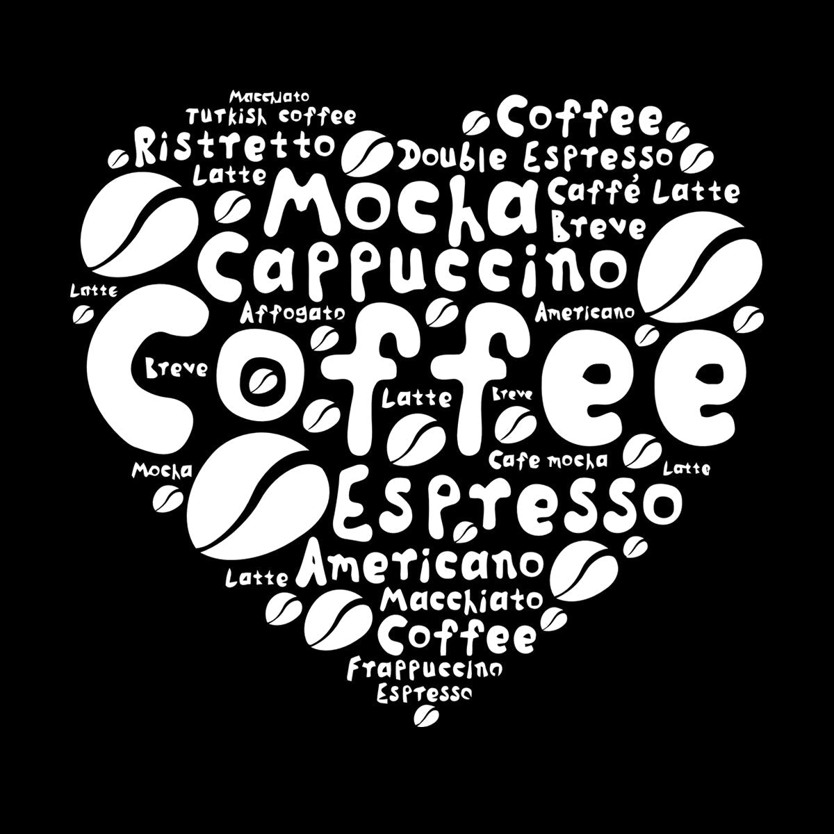 Wall Decals Pvc Coffee House Lover Heart Beans Dining Idea Window Decals