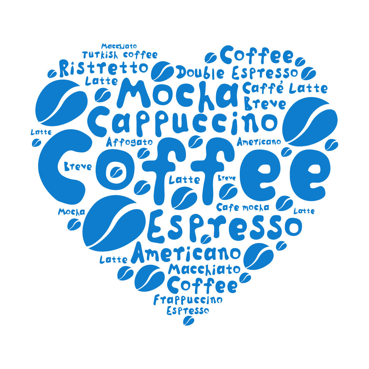 Wall Decals Pvc Coffee House Lover Heart Beans Dining Idea Window Decals