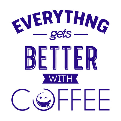 Wall Decals Paster Paper Coffee House Positive Quote Kitchen Dining Store Decoration