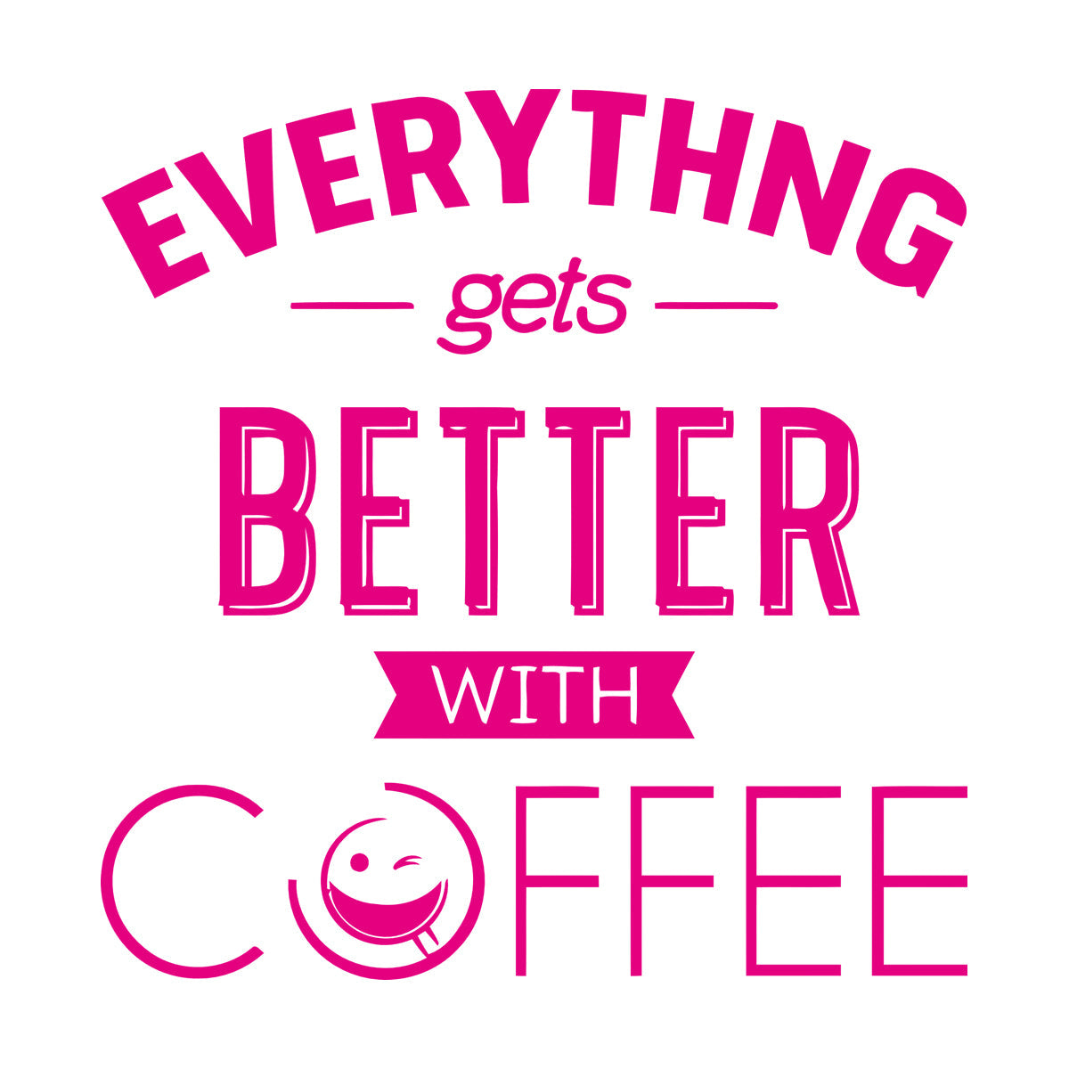 Wall Decals Paster Paper Coffee House Positive Quote Kitchen Dining Store Decoration