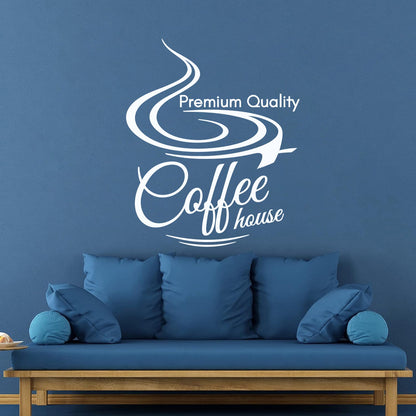 Vinyl Wall Stickers Coffee House Premium Quality Cups Cafe Tattoo Culture