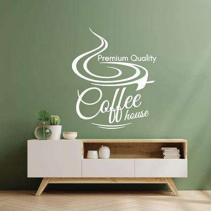 Vinyl Wall Stickers Coffee House Premium Quality Cups Cafe Tattoo Culture