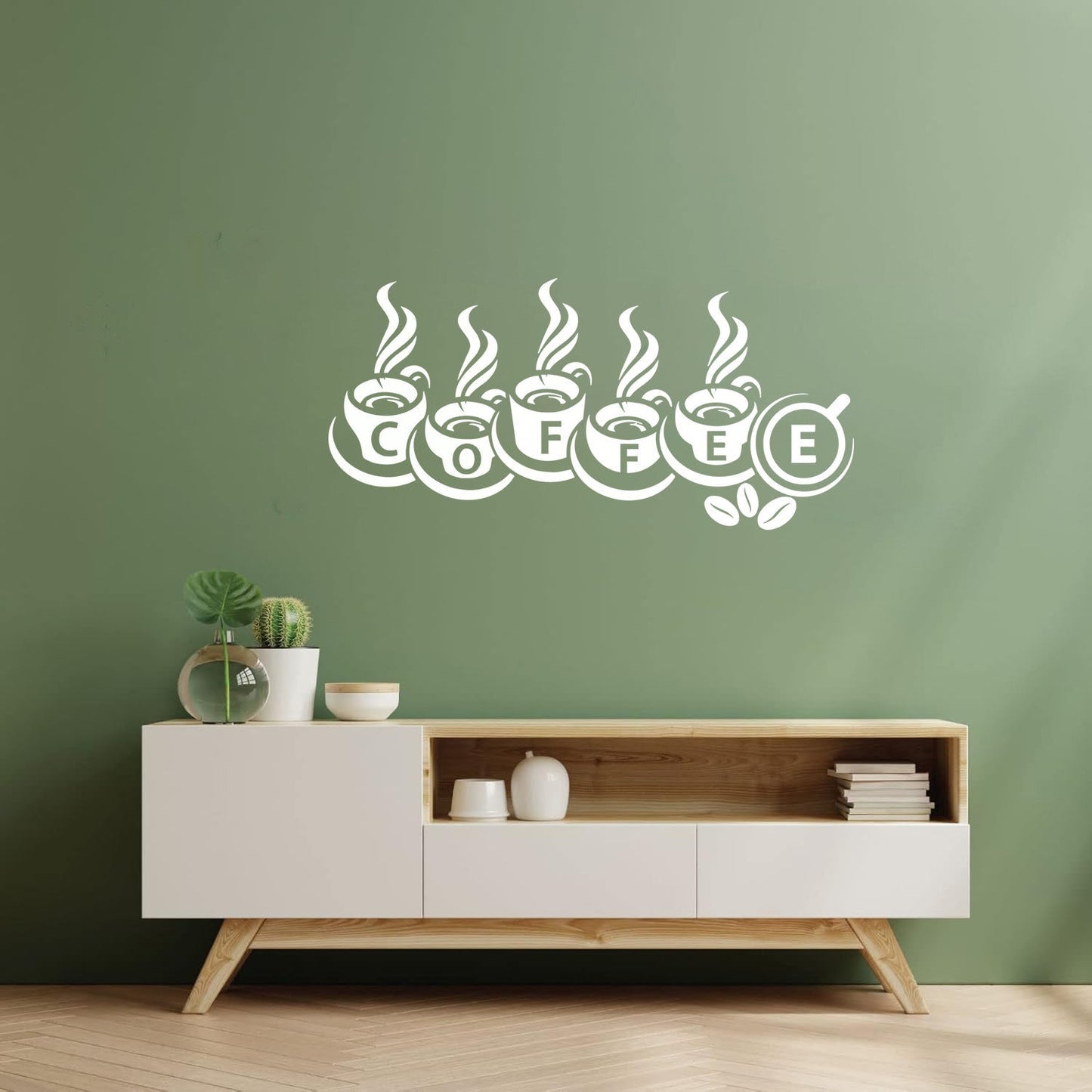 Wall Decals Coffee House Shop Cupsation Removable Without Leaving Glue