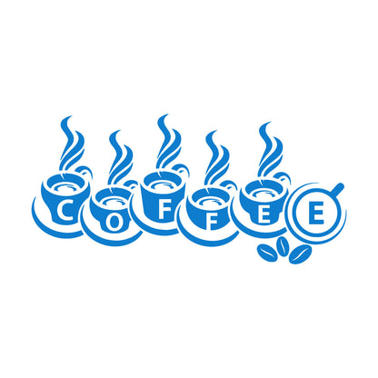 Wall Decals Coffee House Shop Cupsation Removable Without Leaving Glue