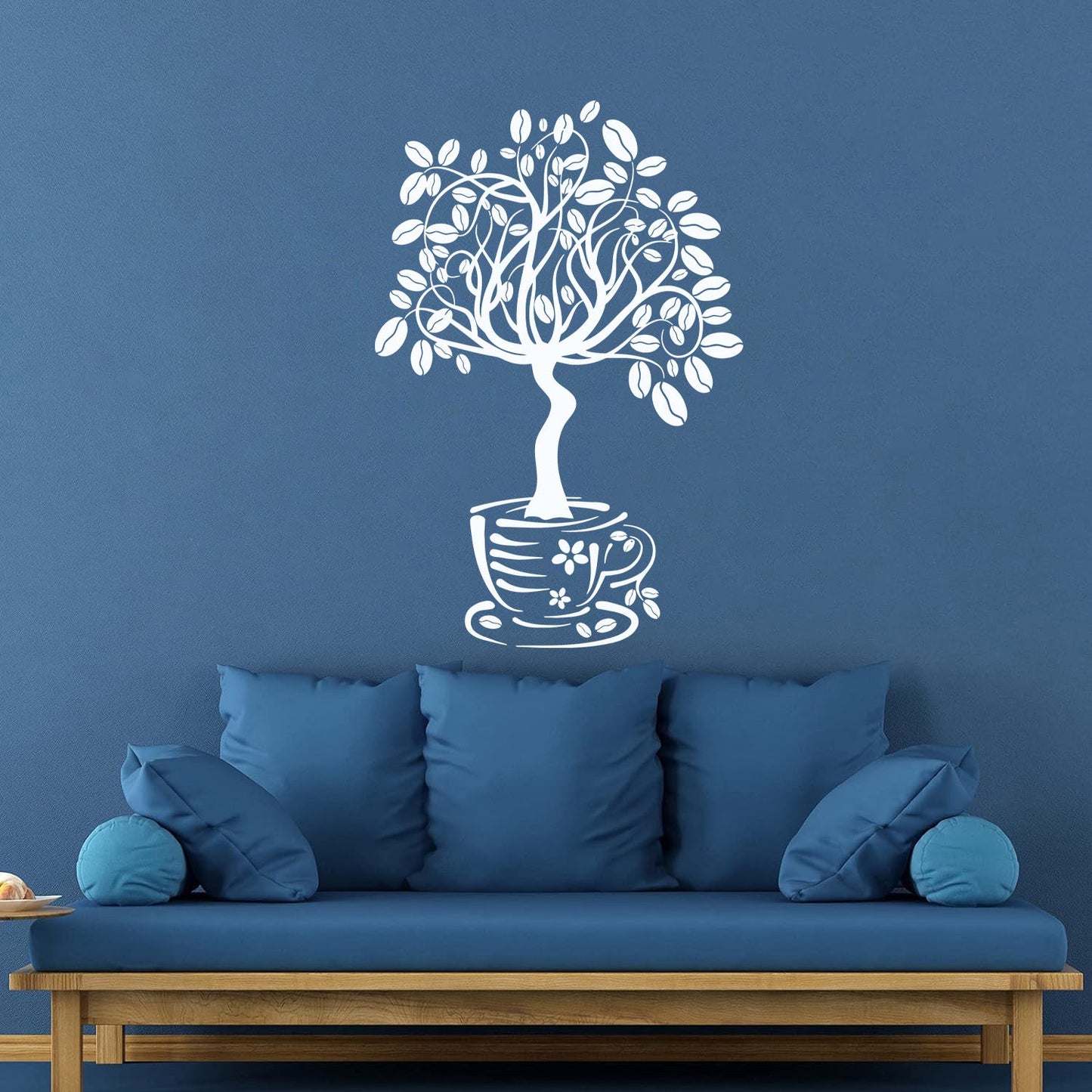 Vinyl Wall Decals Coffee House Tree Coffeeshop Self Adhesive