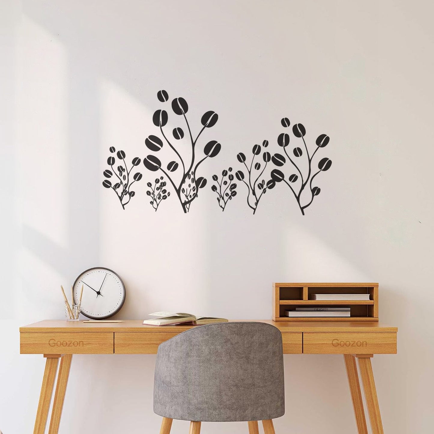 Engraving Decals Coffee House Tree Forest Kitchen Do Not Damage The Wall Surface