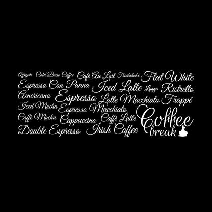 Wall Vinyl Sticker Decor Coffee Lover Break House Kitchen Words Easy Installation