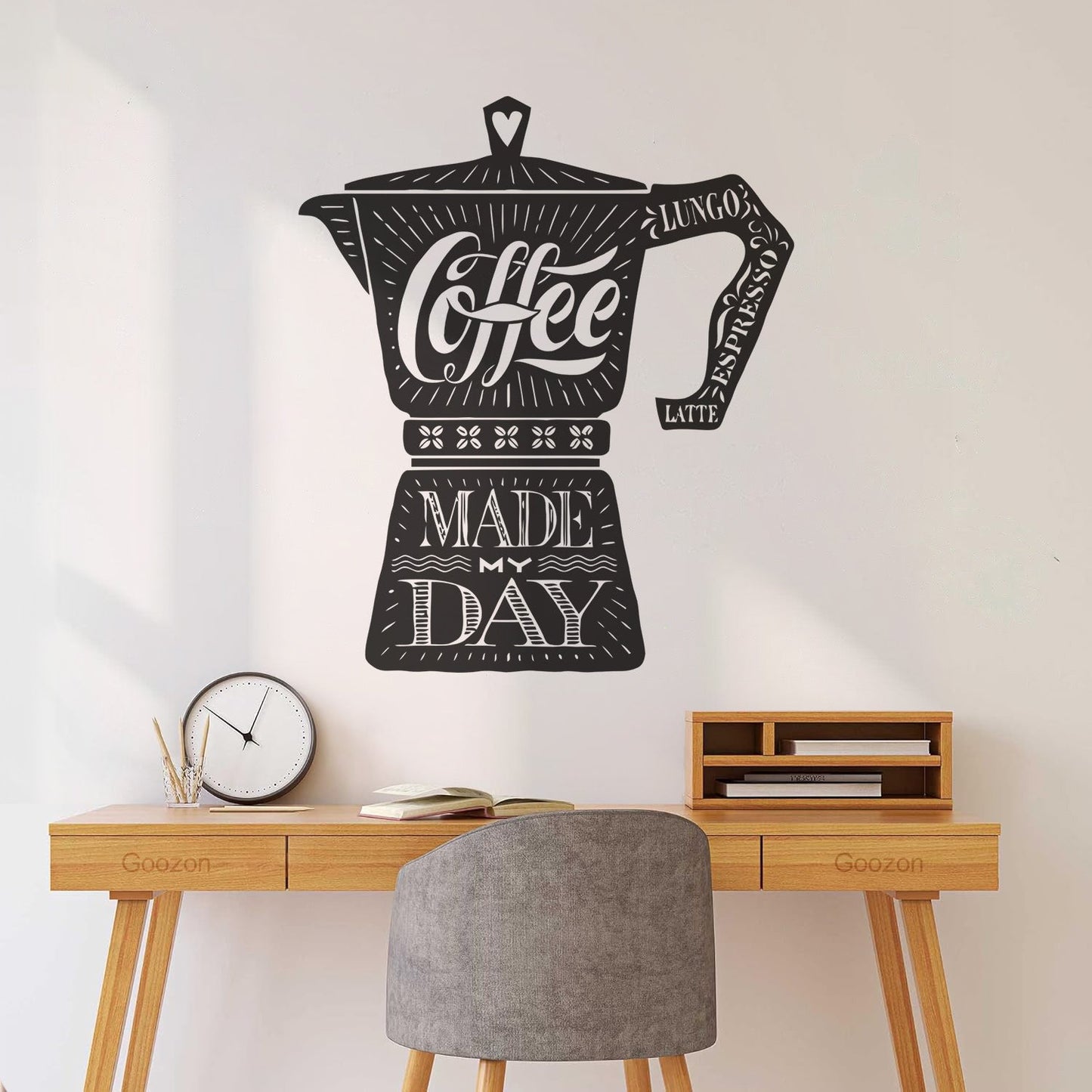 Wall Stickers Coffee Maker Quote Shop Kitchen Multiple Size Options
