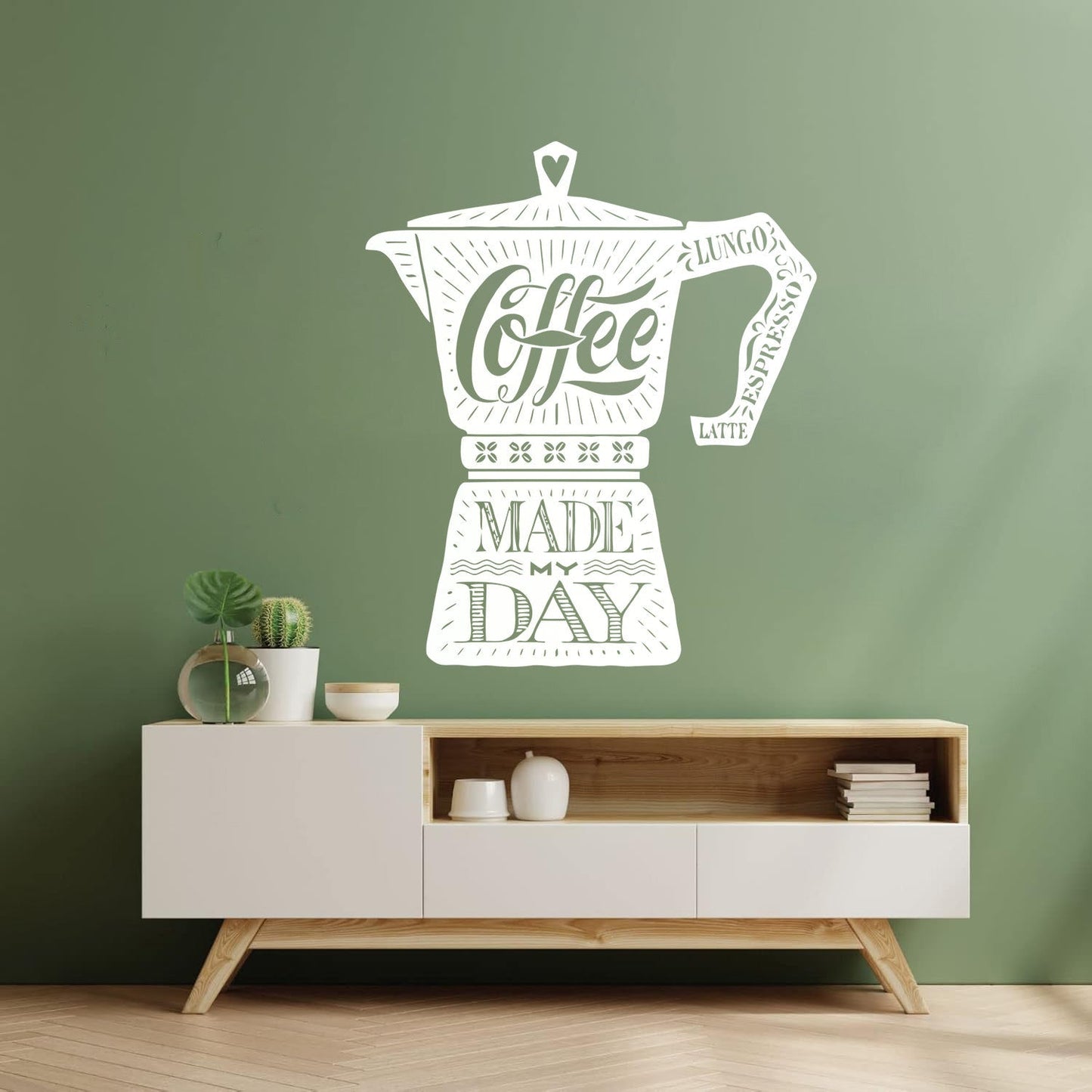 Wall Stickers Coffee Maker Quote Shop Kitchen Multiple Size Options