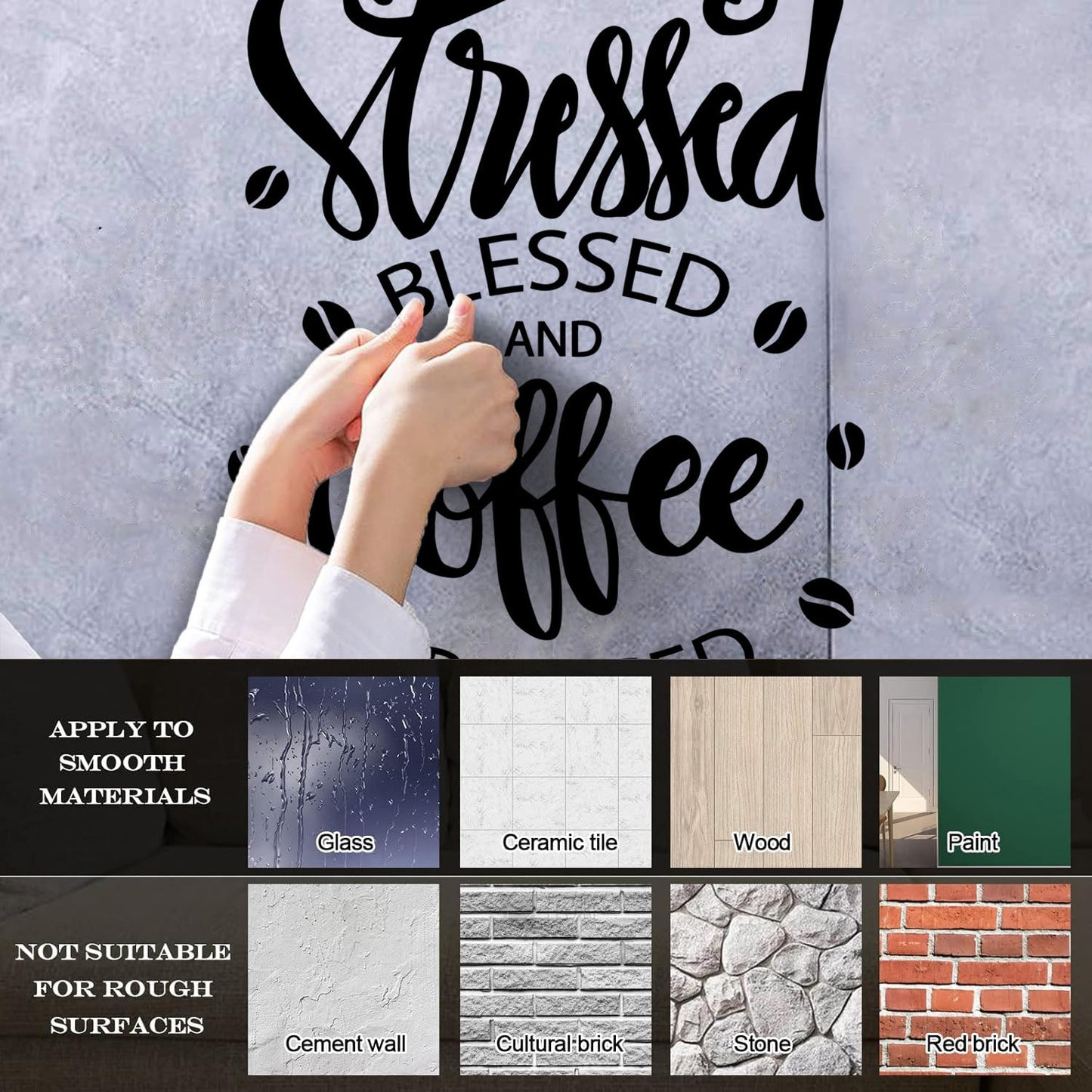 Coffee Lover Obsessed Phrase House Beans Cafe Bar Engraving Stickers Personalized Customization