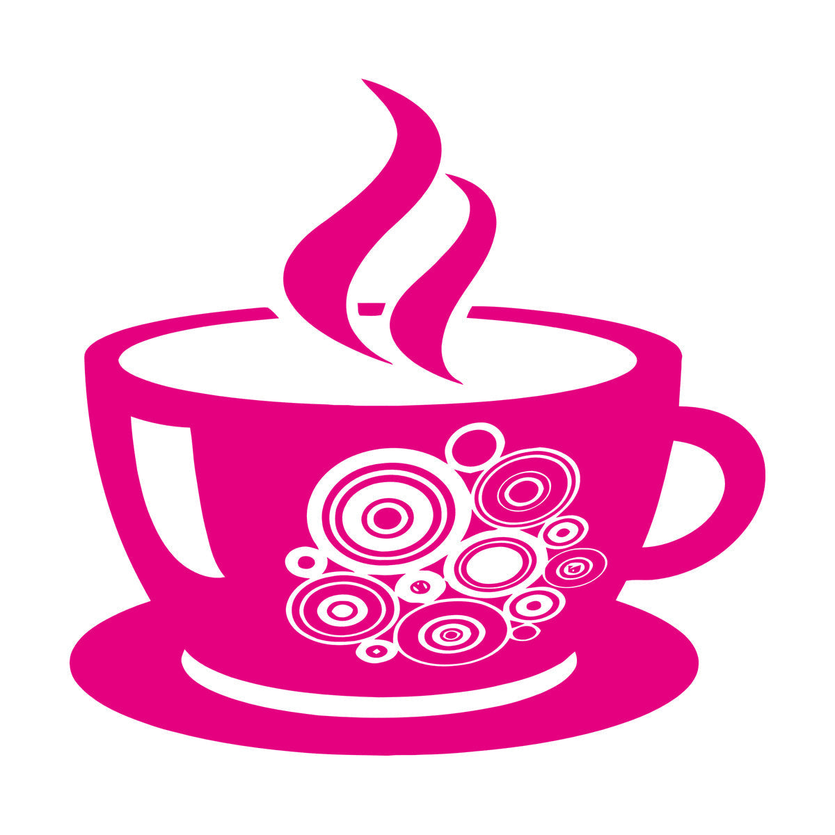 Lettering Stickers Coffee Shop Cup Wall Beautification