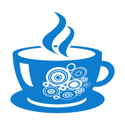 Lettering Stickers Coffee Shop Cup Wall Beautification