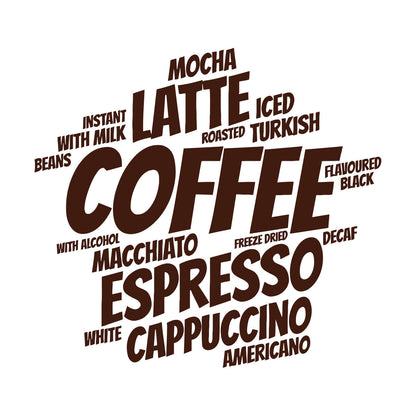 Coffee Shop Ation Words Kitchen Cafe Wall Decals Paster Paper Car Body Decoration