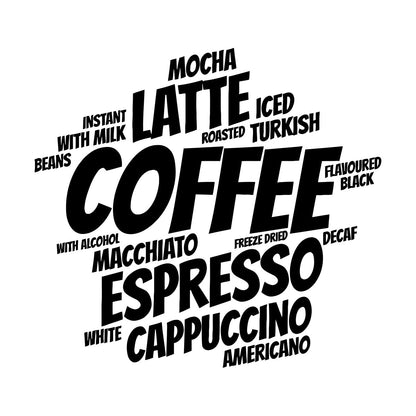 Coffee Shop Ation Words Kitchen Cafe Wall Decals Paster Paper Car Body Decoration