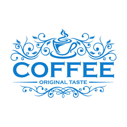 Vinyl Wall Stickers Coffee Shop Original Taste Cafeteria Lettering Window Decals