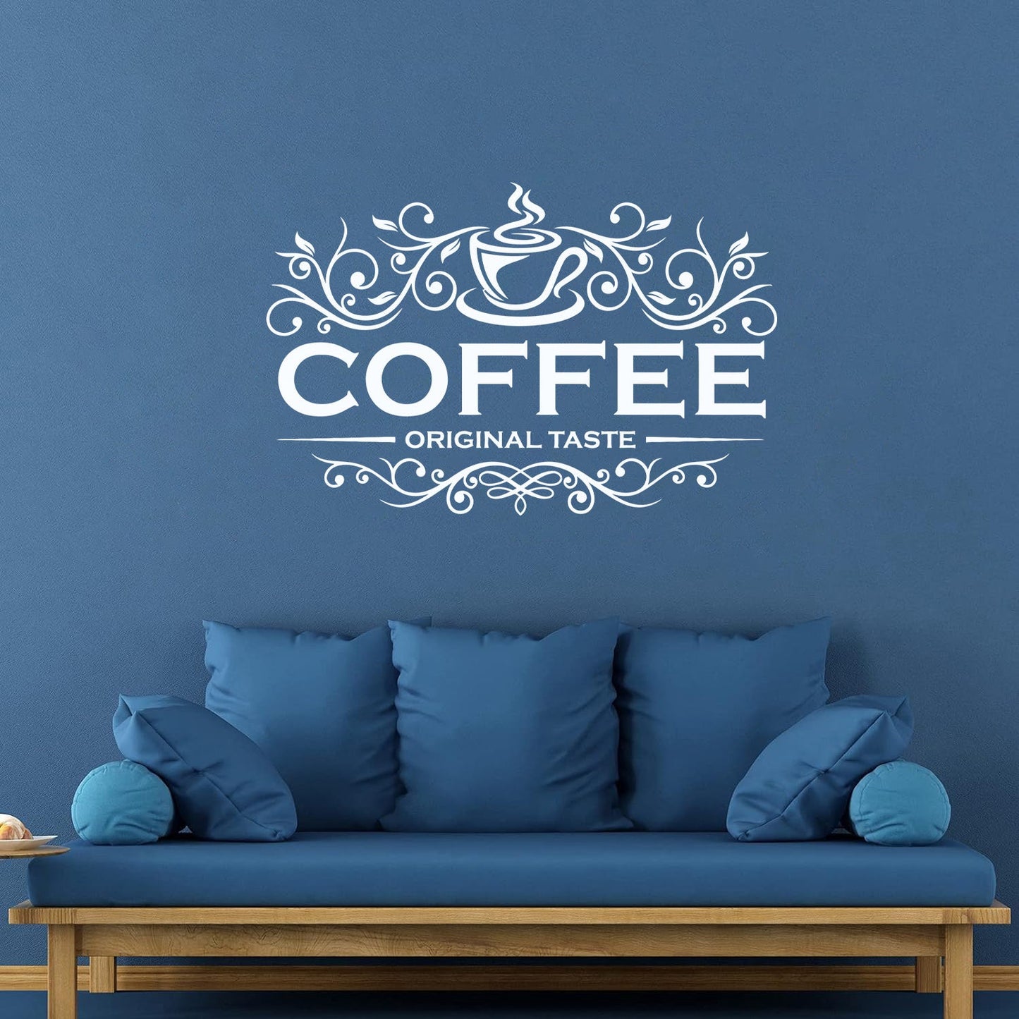 Vinyl Wall Stickers Coffee Shop Original Taste Cafeteria Lettering Window Decals