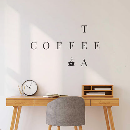 Engraving Decals Coffee Tea Cup Words Break Office Space Tattoo Culture