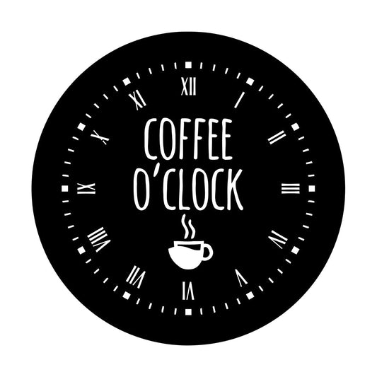 Fine Carving Stickers Coffee Time House Clock Good Morning Break Room Multi Color Selection