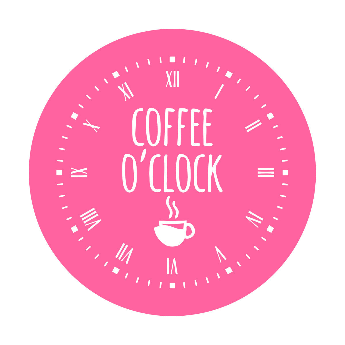 Fine Carving Stickers Coffee Time House Clock Good Morning Break Room Multi Color Selection