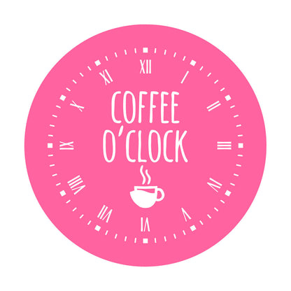 Fine Carving Stickers Coffee Time House Clock Good Morning Break Room Multi Color Selection