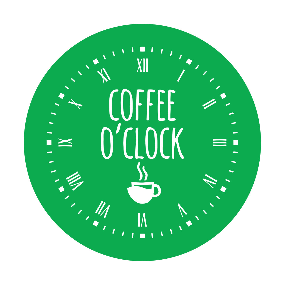 Fine Carving Stickers Coffee Time House Clock Good Morning Break Room Multi Color Selection