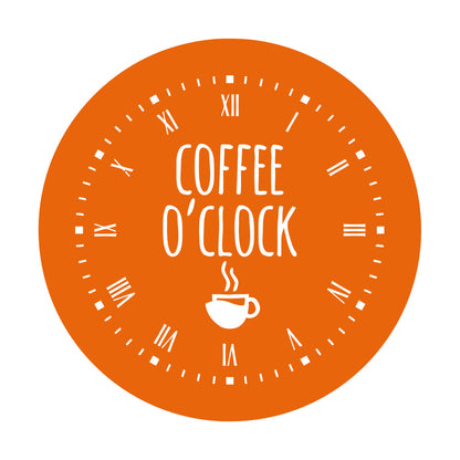 Fine Carving Stickers Coffee Time House Clock Good Morning Break Room Multi Color Selection
