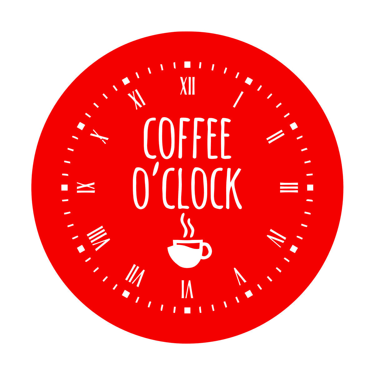 Fine Carving Stickers Coffee Time House Clock Good Morning Break Room Multi Color Selection