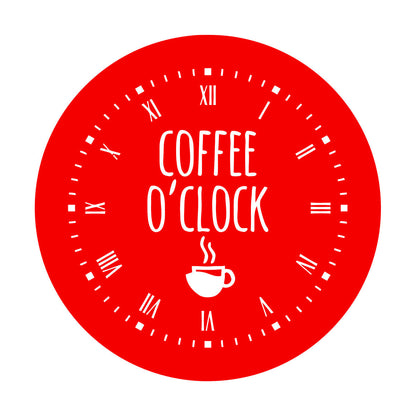 Fine Carving Stickers Coffee Time House Clock Good Morning Break Room Multi Color Selection