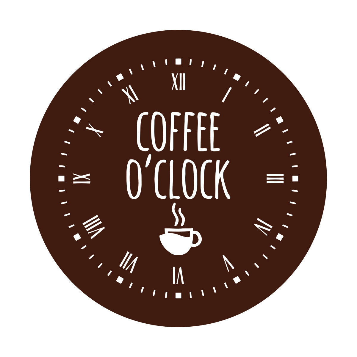 Fine Carving Stickers Coffee Time House Clock Good Morning Break Room Multi Color Selection