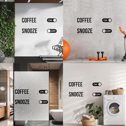 Vinyl Art Sticker Coffee Time Drinking Cafe House Shop Art Mural Painting