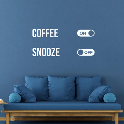 Vinyl Art Sticker Coffee Time Drinking Cafe House Shop Art Mural Painting