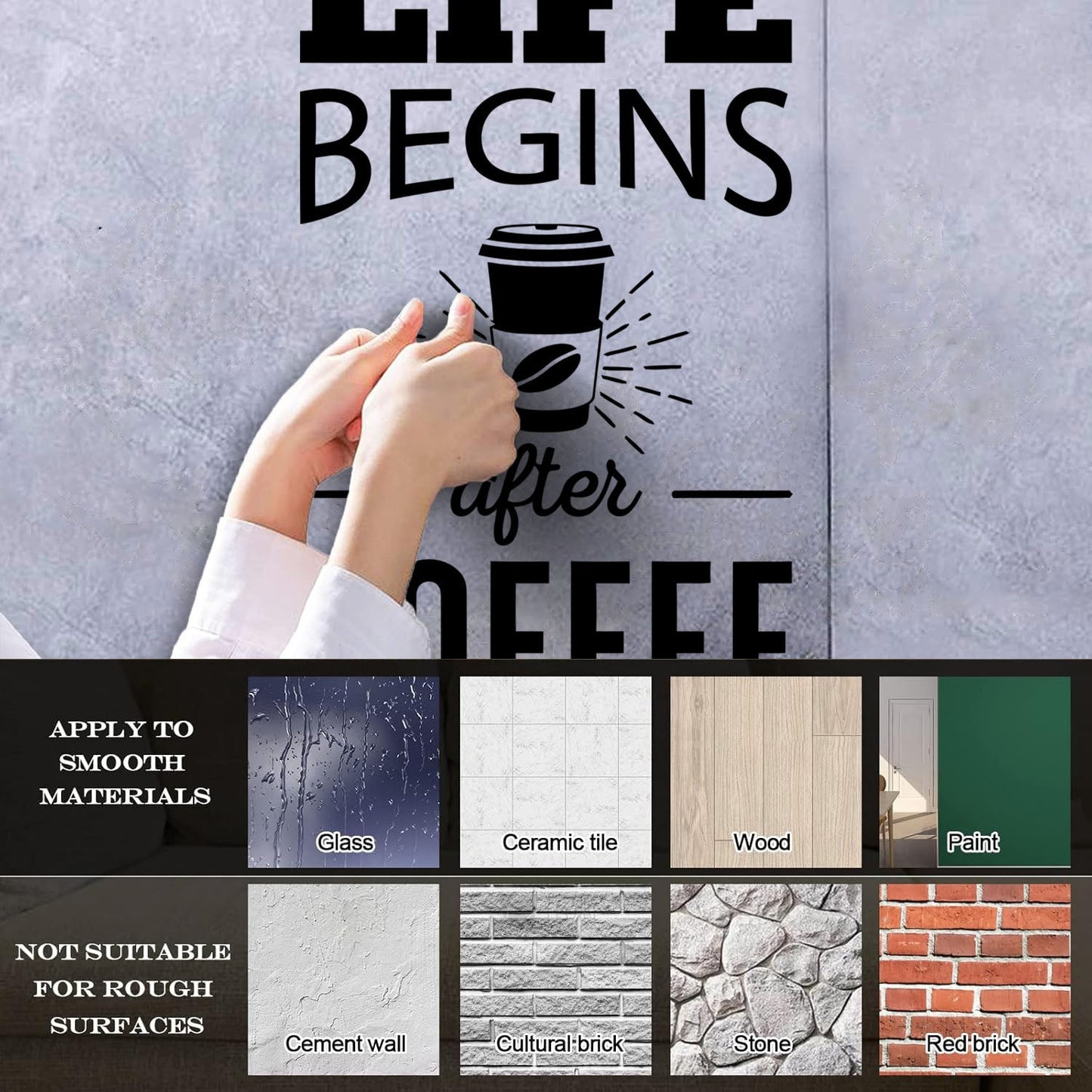 Wall Decals Paster Paper Coffee To Go Bar Quote House Kitchen Dining Can Modify And Add Information