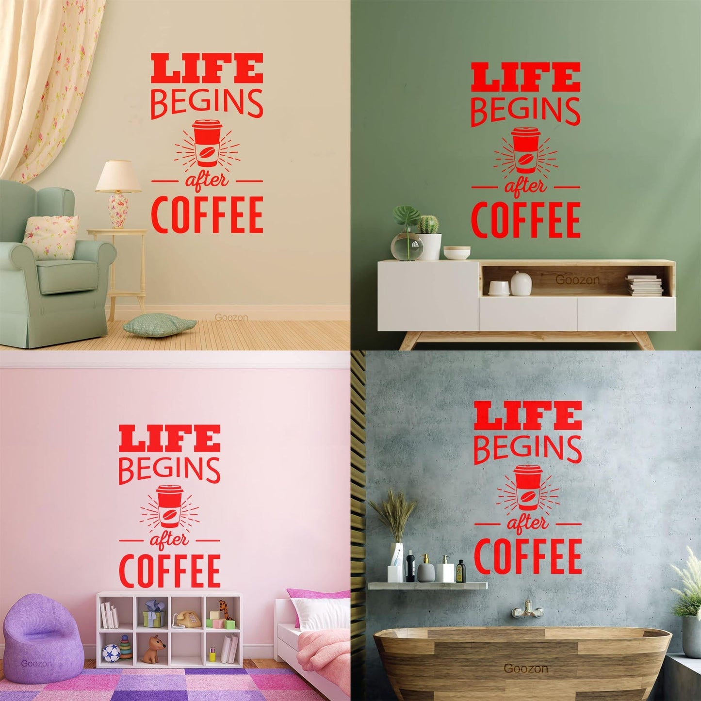 Wall Decals Paster Paper Coffee To Go Bar Quote House Kitchen Dining Can Modify And Add Information