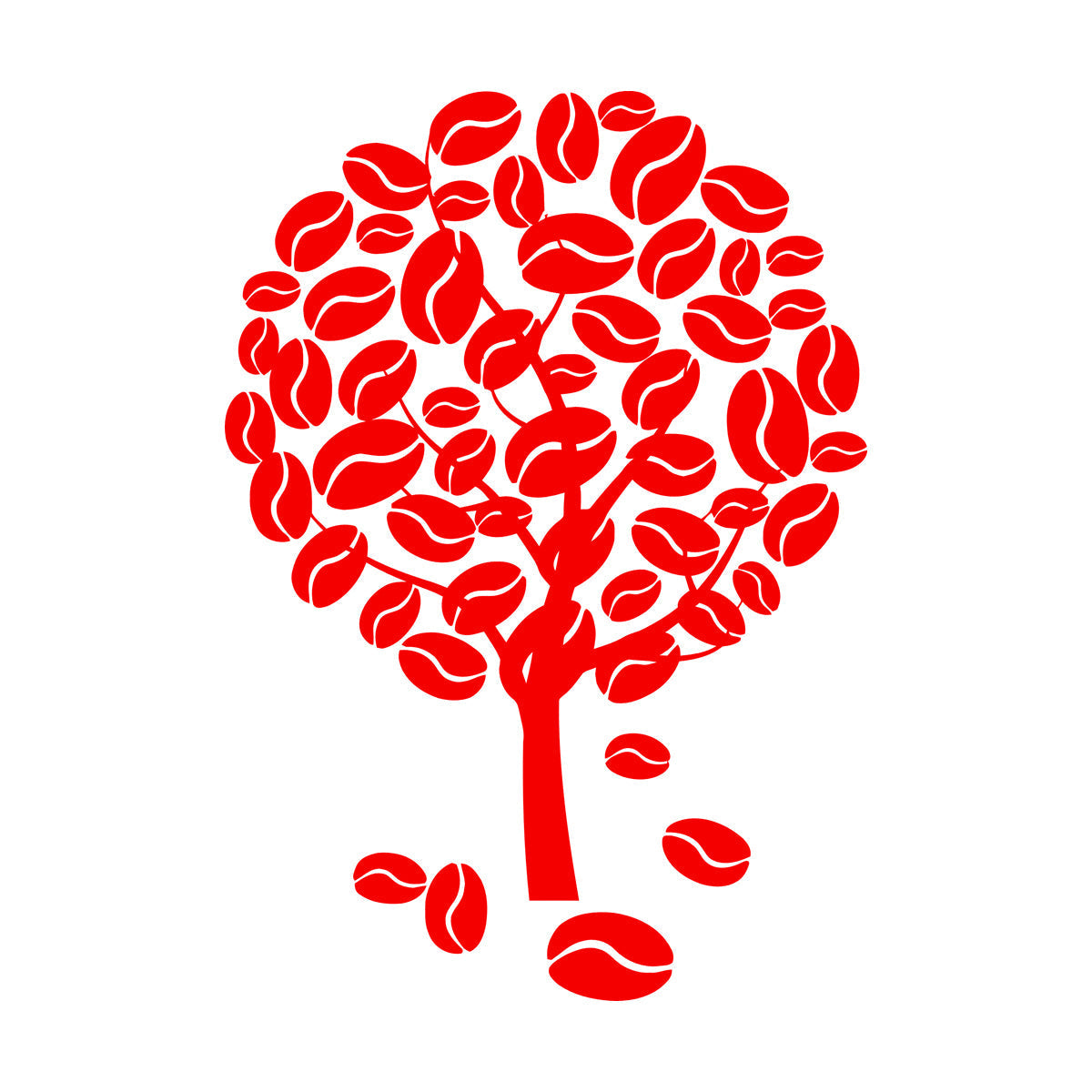 Coffee Tree Naturalation Vinyl Wall Stickers Art Decoration