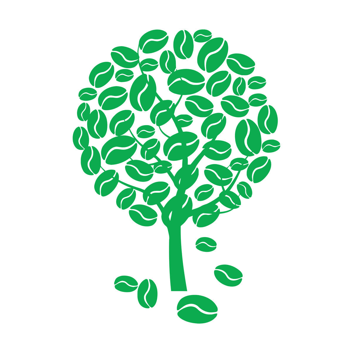 Coffee Tree Naturalation Vinyl Wall Stickers Art Decoration