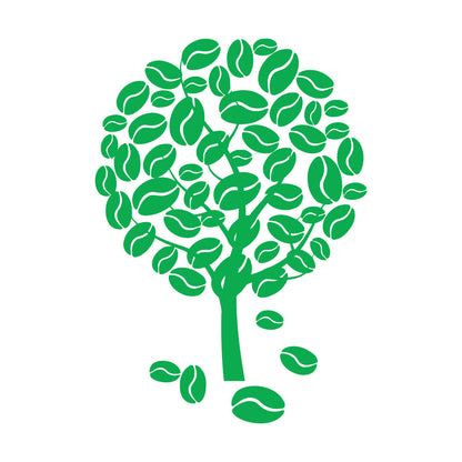 Coffee Tree Naturalation Vinyl Wall Stickers Art Decoration