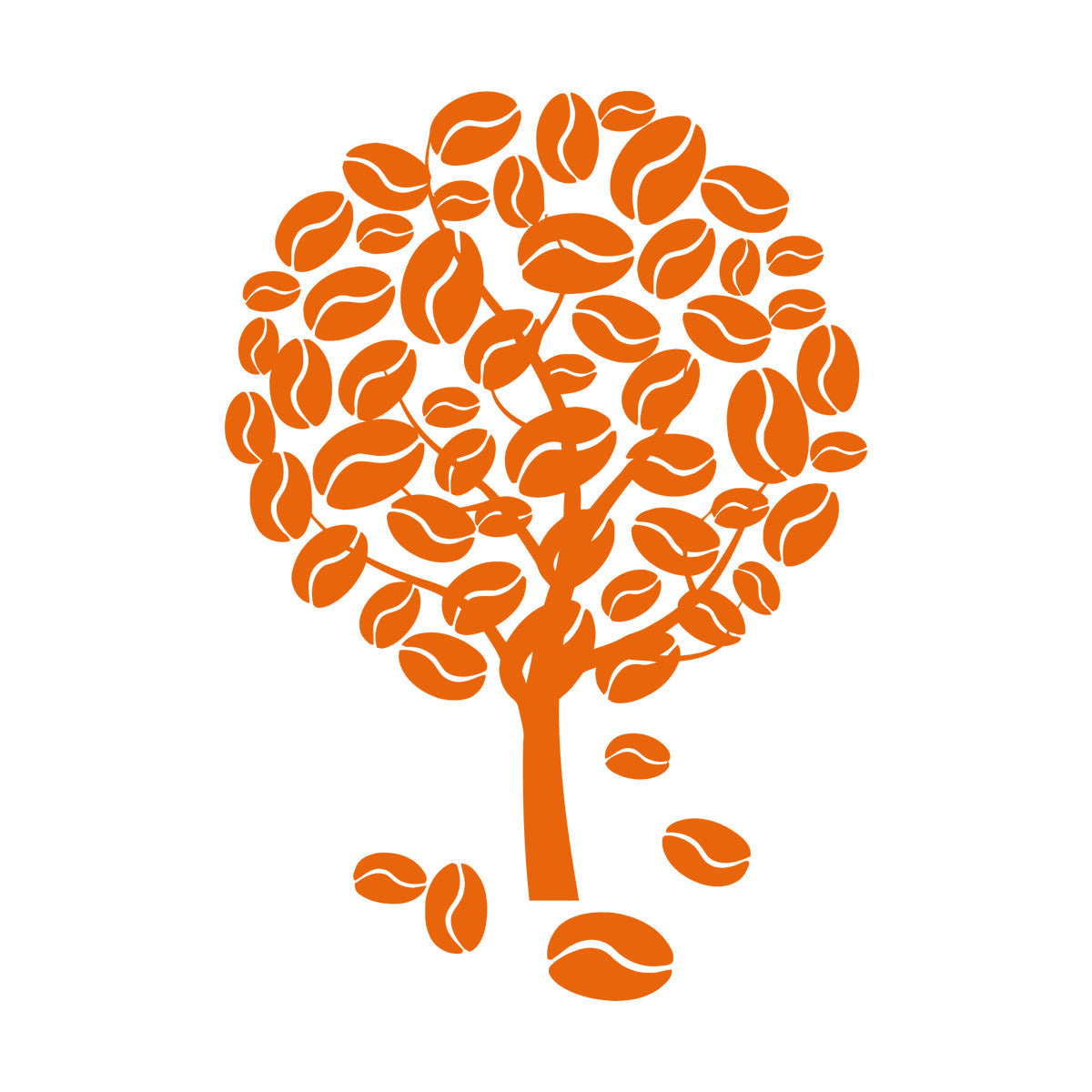 Coffee Tree Naturalation Vinyl Wall Stickers Art Decoration