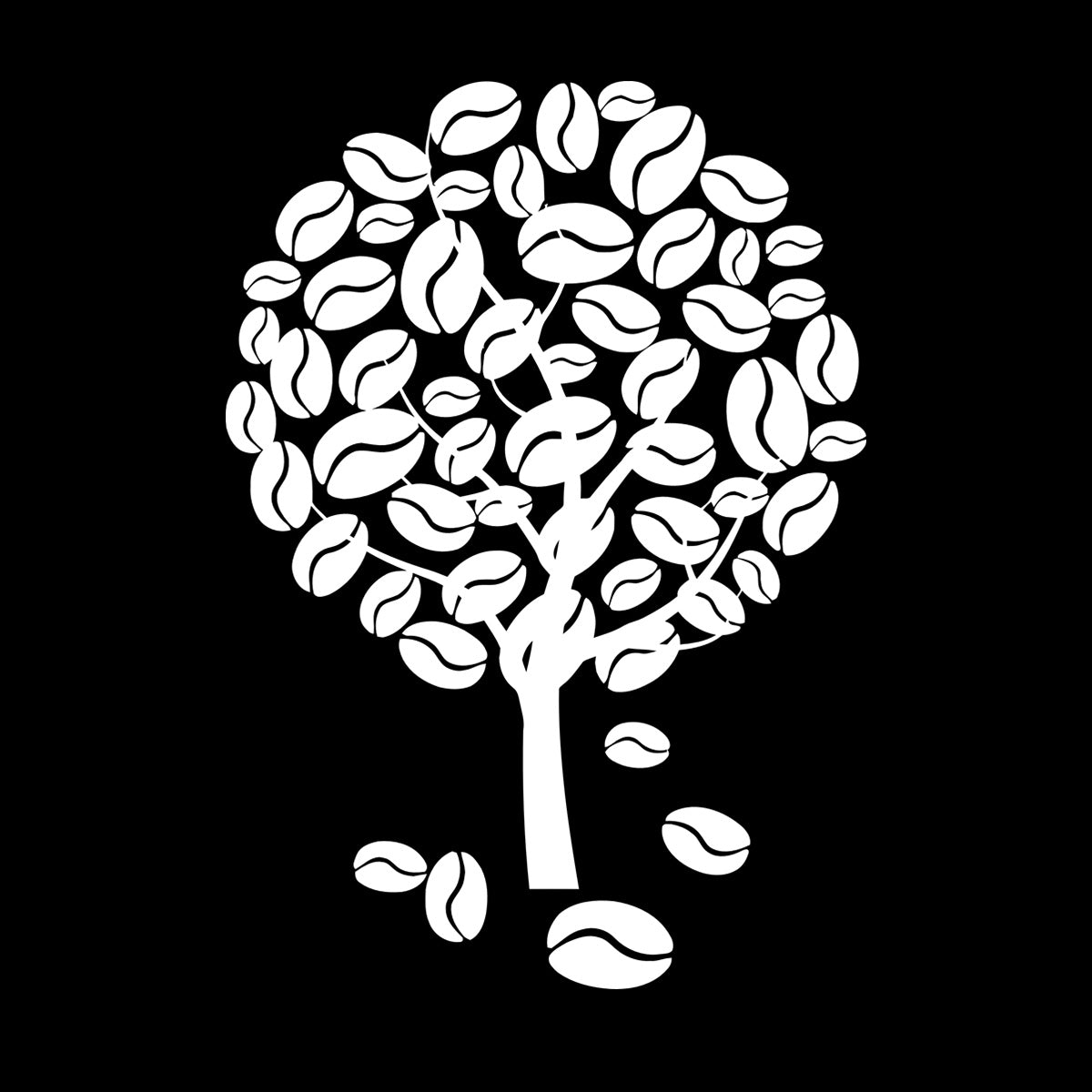 Coffee Tree Naturalation Vinyl Wall Stickers Art Decoration