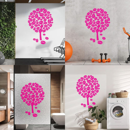 Coffee Tree Naturalation Vinyl Wall Stickers Art Decoration
