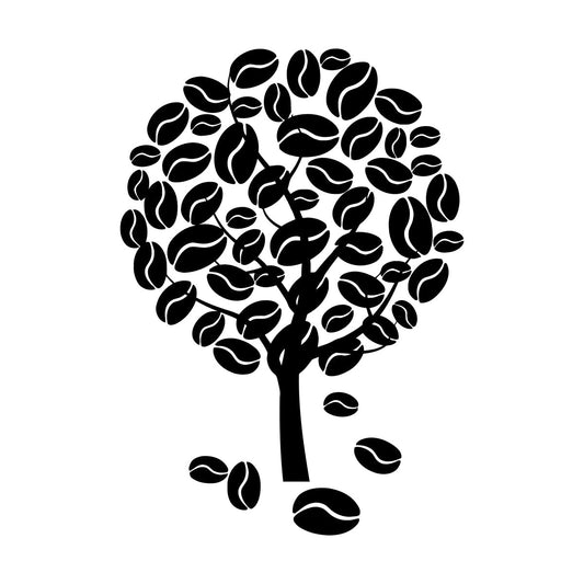 Coffee Tree Naturalation Vinyl Wall Stickers Art Decoration