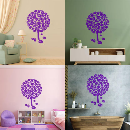 Coffee Tree Naturalation Vinyl Wall Stickers Art Decoration