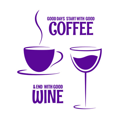 Wall Decals Coffee Wine Quote Restaurant Kitchen Dining Room Wall Beautification