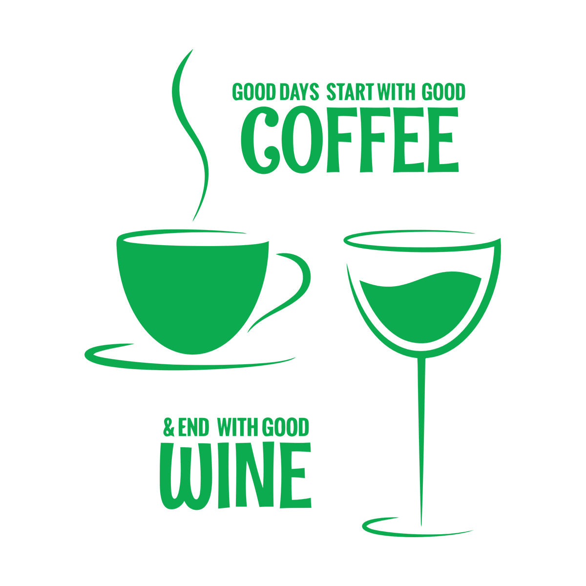 Wall Decals Coffee Wine Quote Restaurant Kitchen Dining Room Wall Beautification
