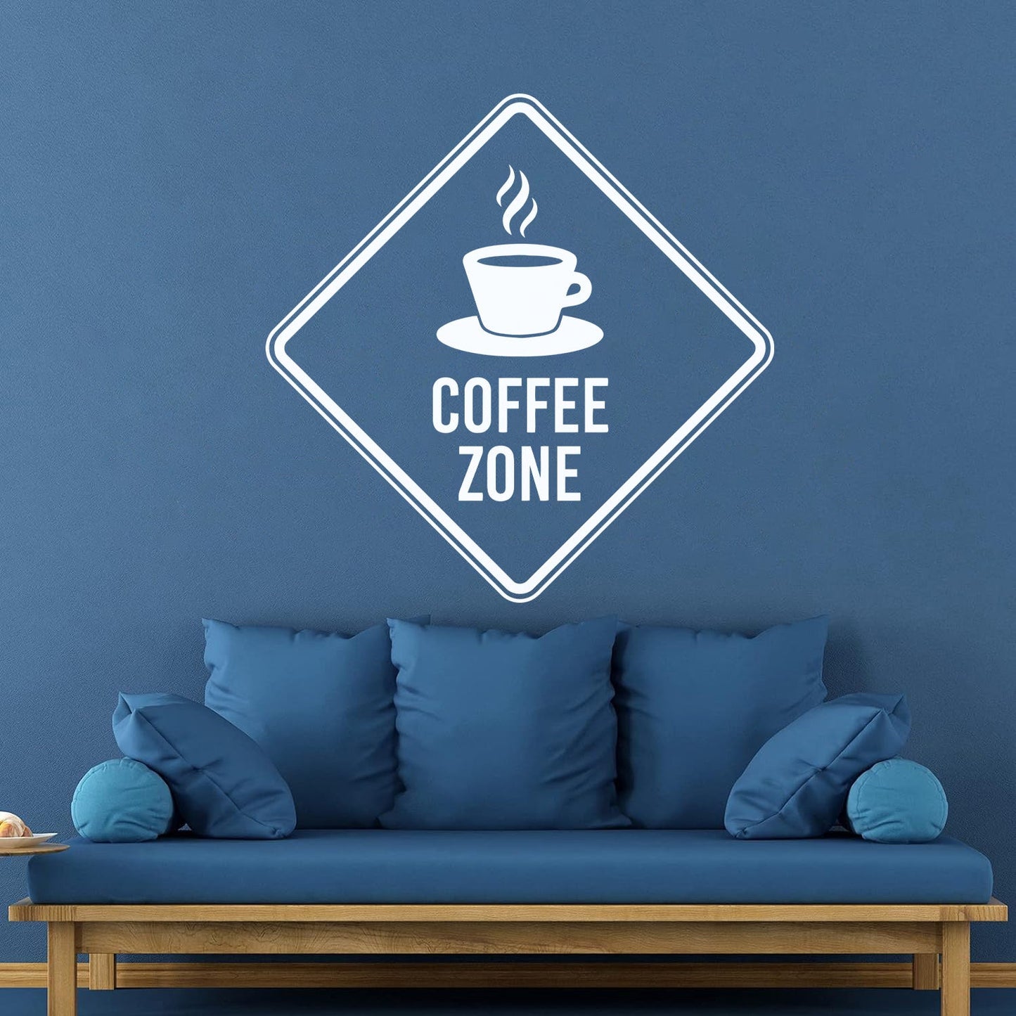Vinyl Wall Decals Coffee Zone Cage Phrase Cafeteria Cup Car Body Decoration