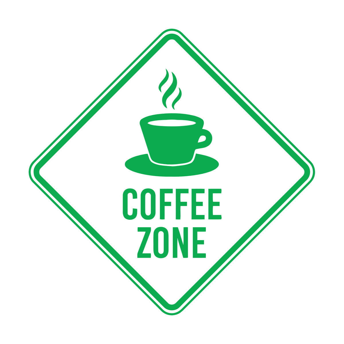 Vinyl Wall Decals Coffee Zone Cage Phrase Cafeteria Cup Car Body Decoration