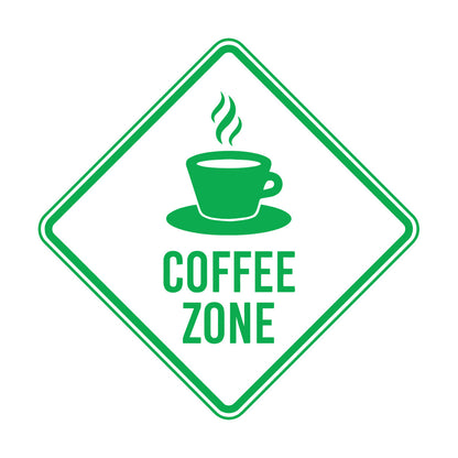 Vinyl Wall Decals Coffee Zone Cage Phrase Cafeteria Cup Car Body Decoration