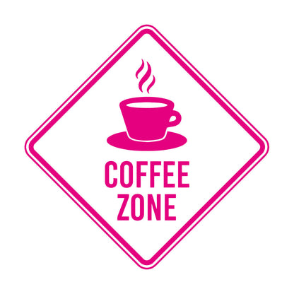 Vinyl Wall Decals Coffee Zone Cage Phrase Cafeteria Cup Car Body Decoration